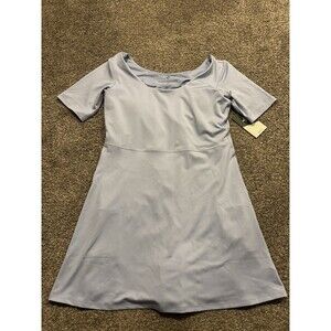 Tuckernuck Step In Sport Dress Size S Light Blue Built-In Shorts Pockets NWT